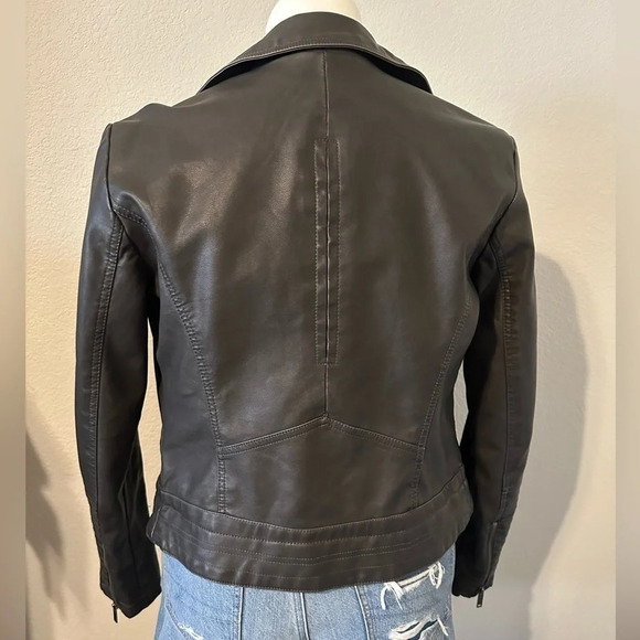 Universal Thread Faux Leather Moto Jacket size M - Picture 3 of 5